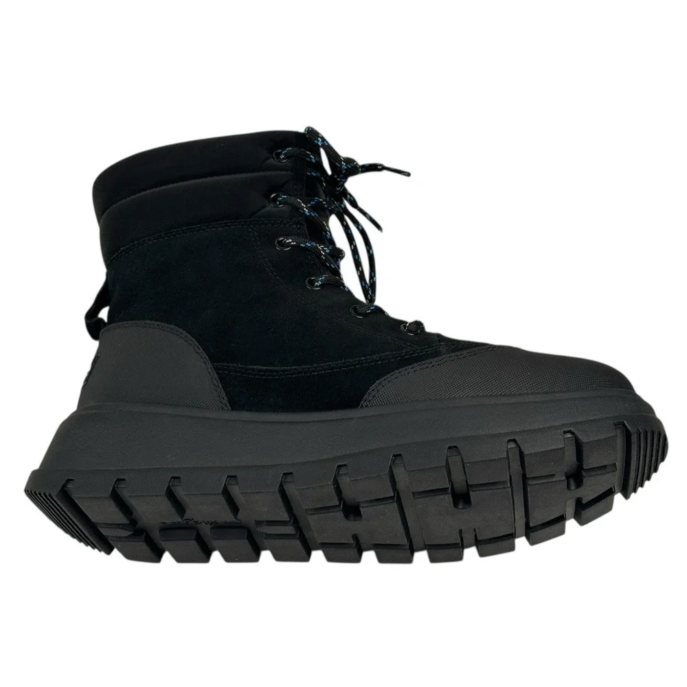 Koolaburra by UGG Deza Lace-Up Utility Boots Womens Sz. 9 Black Suede New $120